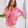 EILEEN Pink Check, Classic Linen