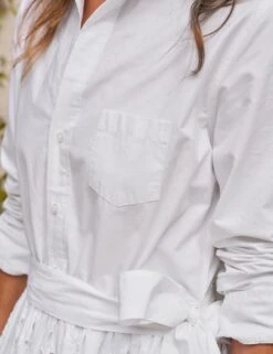 GRACE DRESS White, Eyelet Cotton -Elegant Wear Hub 14 EYELETD WHTP SWEATER21 IVYK Simone 25FA September 047 sRGB