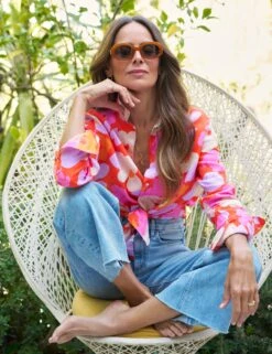 EILEEN Orange And Pink Floral, Italian Classic Linen 8 EILEEN Orange And Pink Floral, Italian Classic Linen -Elegant Wear Hub 17 EILEEN LFPO GALWAY 1964 SIMONE SU25 JUNE 1081 sRGB