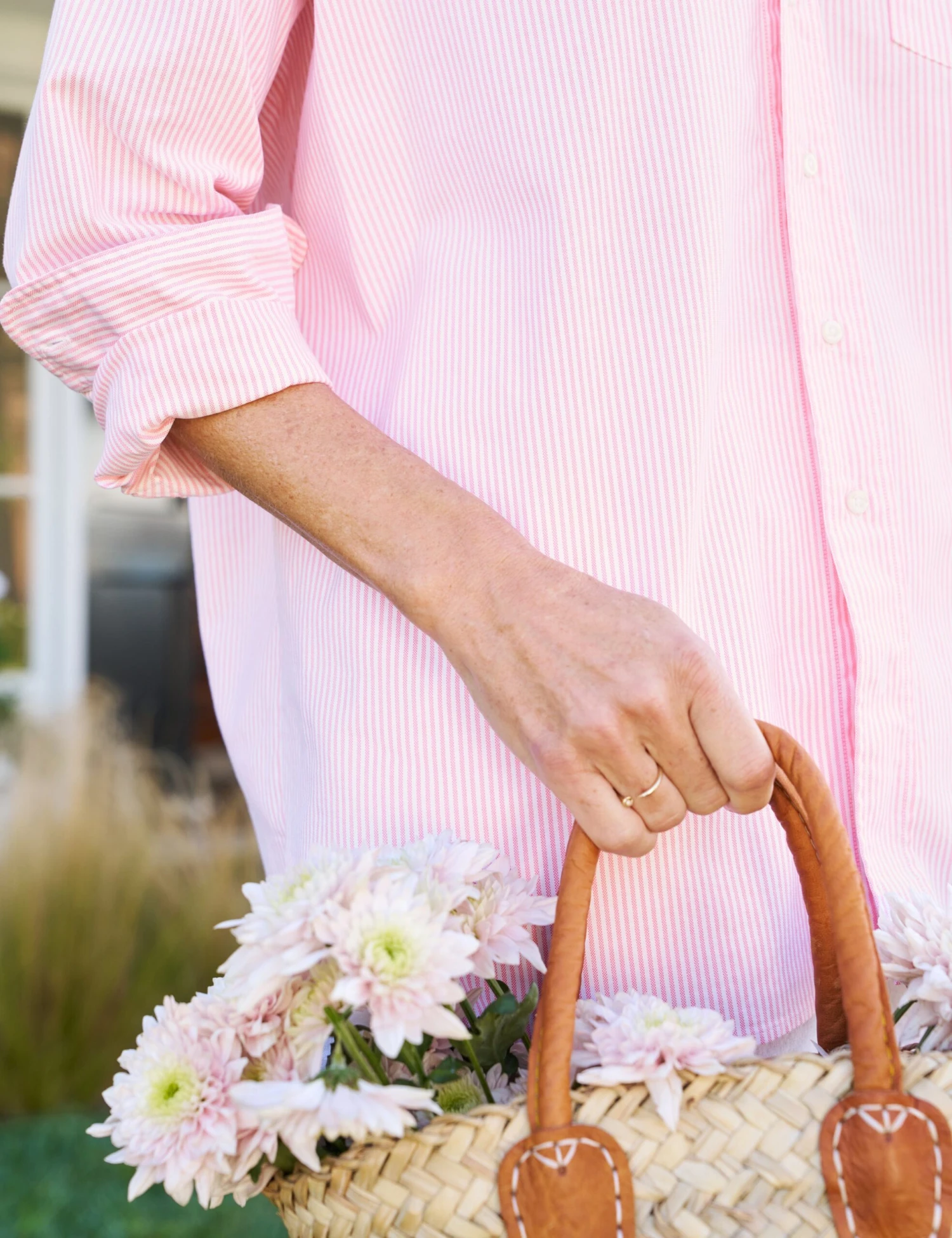 SHIRLEY Coral Stripe, 1947 Italian Oxford 3 SHIRLEY Coral Stripe, 1947 Italian Oxford - Image 3