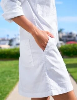 IRELAND DRESS White, Italian Performance Linen -Elegant Wear Hub 20 SOUTHERN WTL Model PalomaJonas 24SP 2334 sRGB 75a56c1e 0692 4030 8e09 8b6efd4ddd08