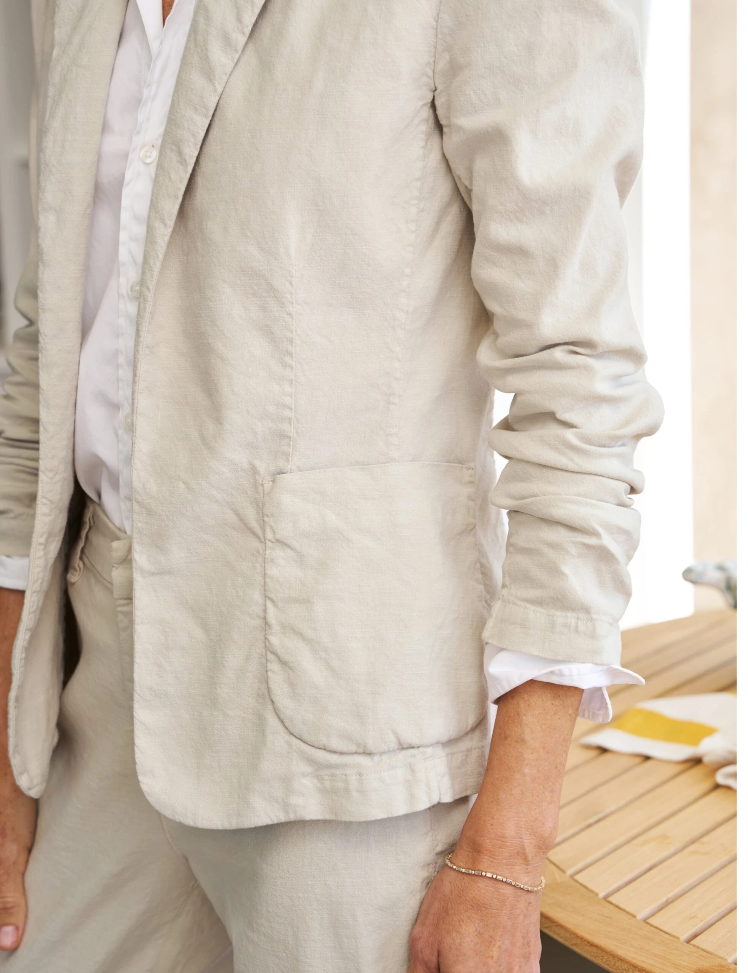 DUBLIN Cement, Italian Performance Linen 3 DUBLIN Cement, Italian Performance Linen - Image 3