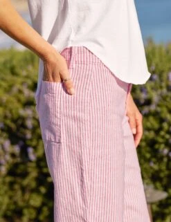 WEXFORD Red Stripe, Italian Performance Linen -Elegant Wear Hub 33 LAB219 WHT WEXFORD RDSL BERI 25SP May 2479 sRGB