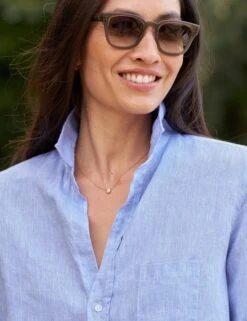 EILEEN Light Blue, Classic Linen -Elegant Wear Hub 45 WATERFORD NAVY EILEEN LBL Jessica Mau 24SP 5321 sRGB