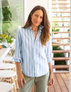 BARRY Slate Blue Stripe, Superluxe