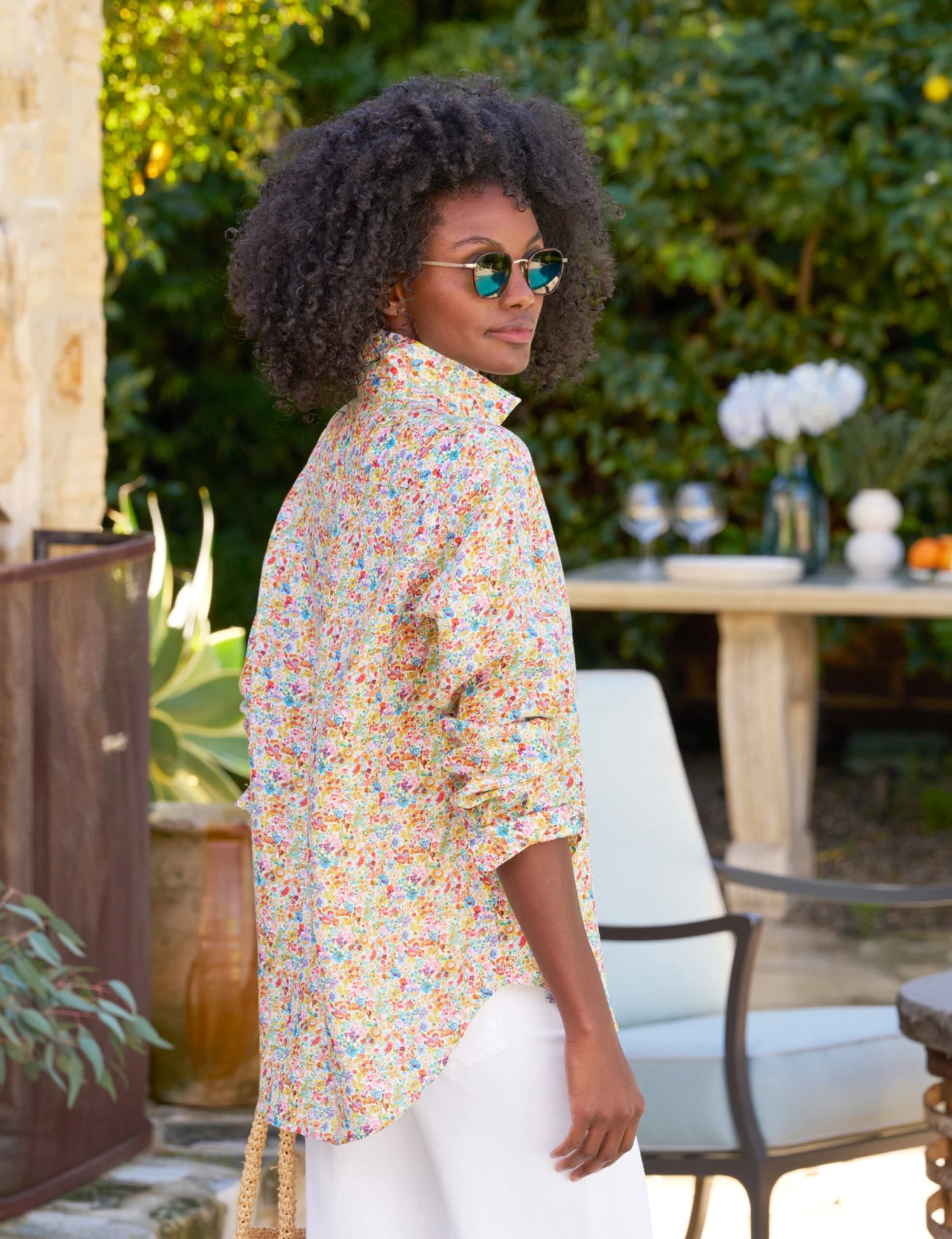 EILEEN Tiny Floral, Classic Linen 2 EILEEN Tiny Floral, Classic Linen - Image 2