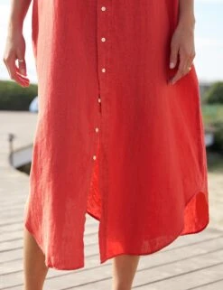 MEGAN Summer Red, Washed Linen -Elegant Wear Hub 6 MEGAN NRLN Ray 25SP May 0331 sRGB