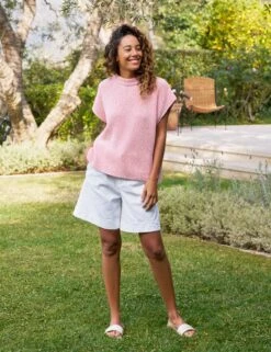 MONTECITO VEST Coral Reef, Pure Italian Cotton 7 MONTECITO VEST Coral Reef, Pure Italian Cotton -Elegant Wear Hub 63 SWEATER05 CRFK GOLFSHORT WTL Paloma 25SP March 2697 sRGB