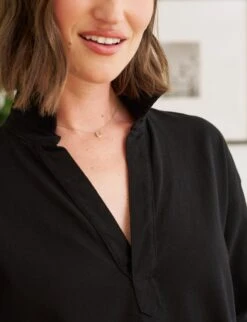 PATRICK Black, Heritage Jersey -Elegant Wear Hub 77 DERRY 2001 LAB510HJ BLK Model MicheleOullet 23FA 24RE 0065 sRGB