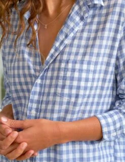 EILEEN Blue Check, Casual Cotton 6 EILEEN Blue Check, Casual Cotton -Elegant Wear Hub 83 WATERFORD WTL EILEEN BCCB Paloma Jonas 24SP 6889 sRGB