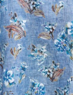 ROSIE Blue Floral, Italian Classic Linen -Elegant Wear Hub 85 ROSIE BBLL WATERFORD WTL PALOMA SU25 JULY 4964 sRGB