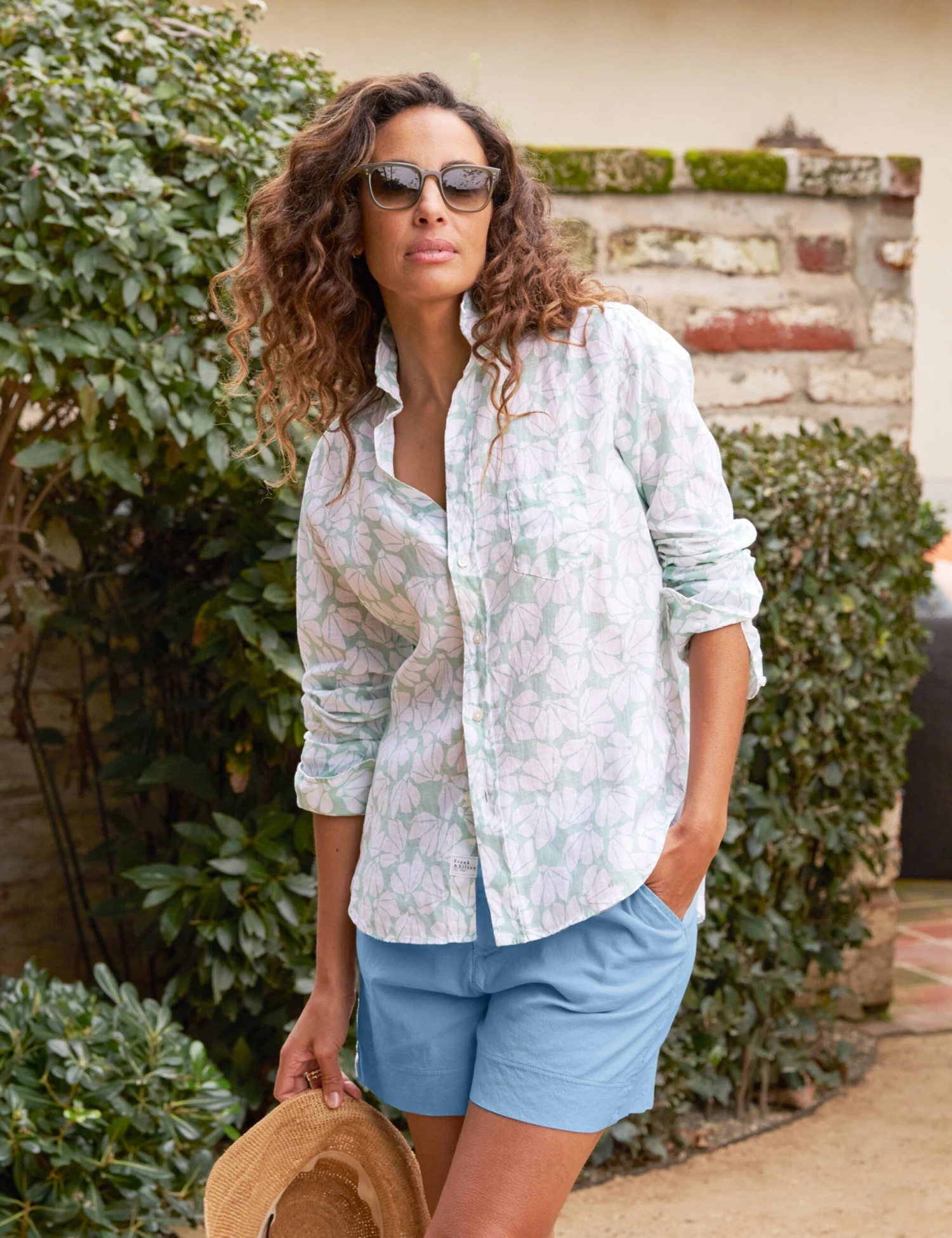 EILEEN Mint Floral, Classic Linen 1 EILEEN Mint Floral, Classic Linen