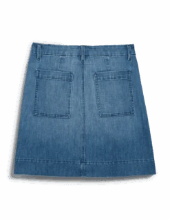 JAMESON SKIRT 1968 Wash, Italian Dream™ Light Denim -Elegant Wear Hub JAMESONSK 1968 back 1