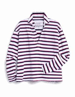 PATRICK White With Red And Navy French Stripe, Heritage Jersey -Elegant Wear Hub LAB510ST RNWS SP25 01