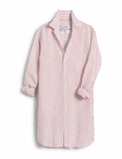 MARY Pink Stripe, Classic Linen -Elegant Wear Hub MARY PNKL