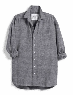 SHIRLEY Heather Black, Flannel -Elegant Wear Hub SHIRLEY HRGF