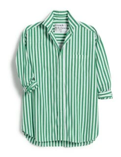 SHIRLEY Wide Green Stripe, Superluxe 7 SHIRLEY Wide Green Stripe, Superluxe -Elegant Wear Hub SHIRLEY WGRS