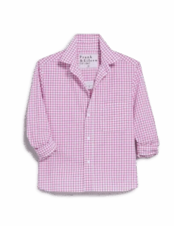 SILVIO Pink And White Windowpane, Italian Cotton