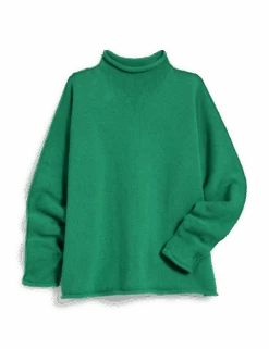 MONTEREY Kelly Green, Pure Italian Cotton -Elegant Wear Hub SWEATER01 KGNK