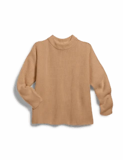 MONTECITO SWEATER Camel, Pure Italian Cotton -Elegant Wear Hub SWEATER02 CAMK