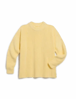 MONTECITO SWEATER Daffodil, Pure Italian Cotton -Elegant Wear Hub SWEATER02 DAFK