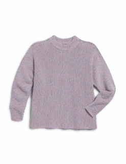 MONTECITO SWEATER Pink And Blue Marl, Pure Italian Cotton 11 MONTECITO SWEATER Pink And Blue Marl, Pure Italian Cotton -Elegant Wear Hub SWEATER02 PBWK