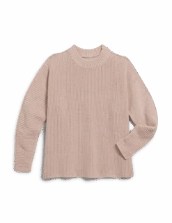 MONTECITO SWEATER Vintage Rose, Pure Italian Cotton -Elegant Wear Hub SWEATER02 VRSK