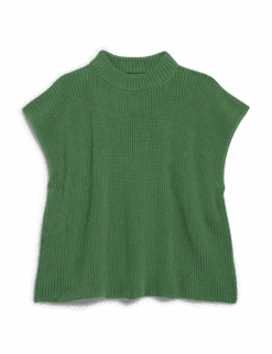 MONTECITO VEST Eucalyptus, Pure Italian Cotton -Elegant Wear Hub SWEATER05 EUCK 1