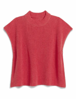 MONTECITO VEST Lobster, Pure Italian Cotton -Elegant Wear Hub SWEATER05 LBSK 01 1